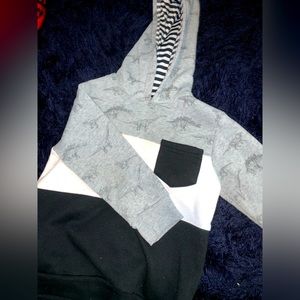 Black and grey Dino sweater